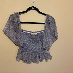 Women’s Short Sleeve floral Blouse